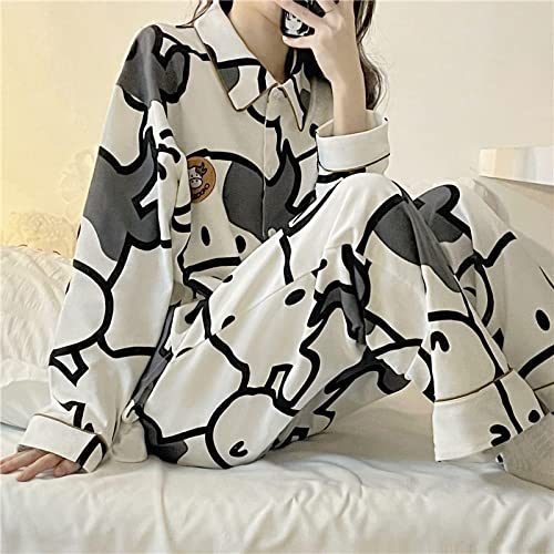 Vêtements de maison amples et pyjamas imprimés pour femmes - 7