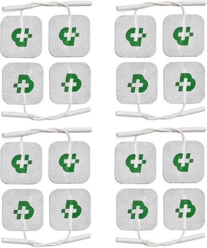TESMED 16 elettrodi di qualità superiore mm. 40x40, poco più piccoli di quelli standard, per una stimolazione mirata.Non necessitano di gel, per cavetti a spinotto da 2 mm