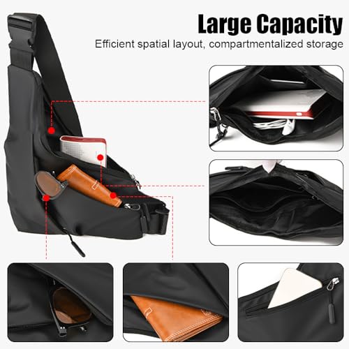 Bolso bandolera antirrobo con correa ajustable e impermeable para deporte 4