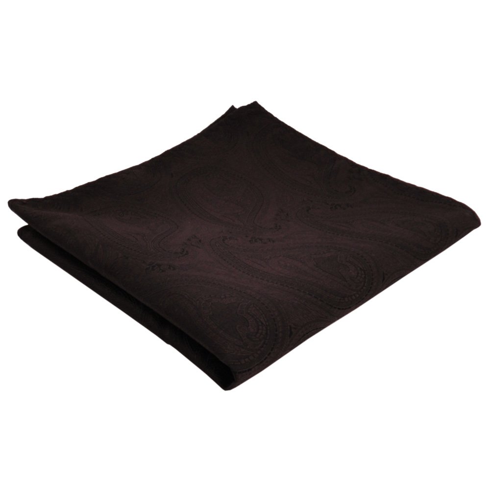 Tigertie Men's Brown Dark Brown Handkerchief Brown Dark-Brown Paisley - Cloth Polyester