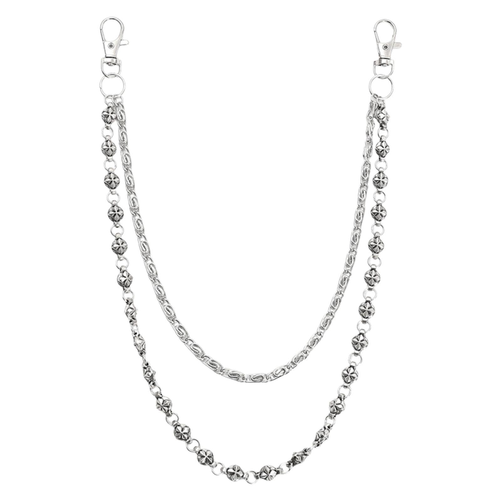 Pants Chain Durability Double Layer Gift Sturdy Fashion Trendy Hanging Chain Multicolour-image-29