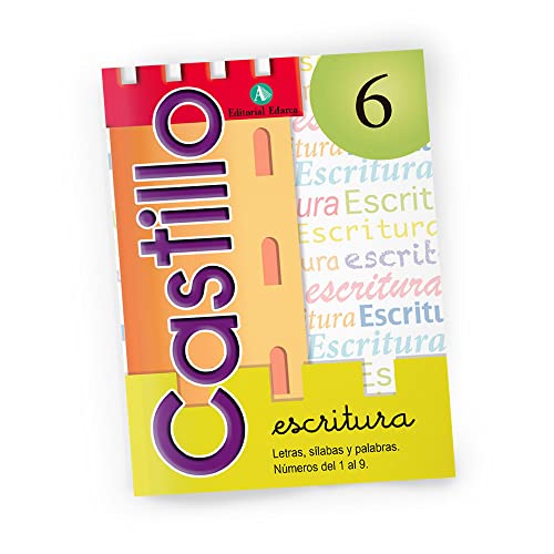 Portada de Castillo de Escritura 6 Letras Sílabas y Palabras. Números 1 al 9