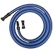 Cen-Tec Systems 94434 Antistatic Wet/Dry Vacuum Hose for Shop Vacs with Universal Power Tool Adapter Set, 16 Ft, Blue