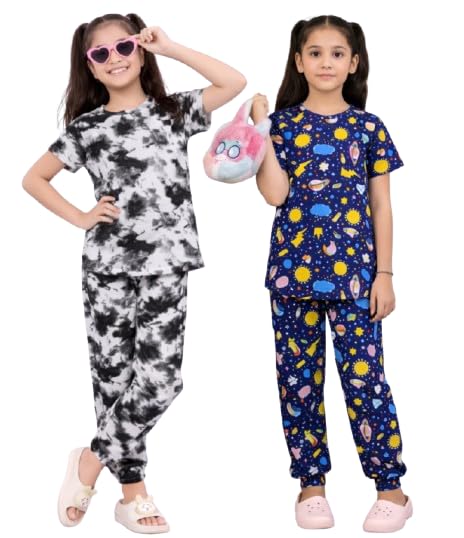 LIKADO FASHION NightSpark Girls Hosiery Cotton Night Suit Set – Soft Half Sleeve T-Shirt with Relaxed Full Pant - Review, Price and Buying Guide