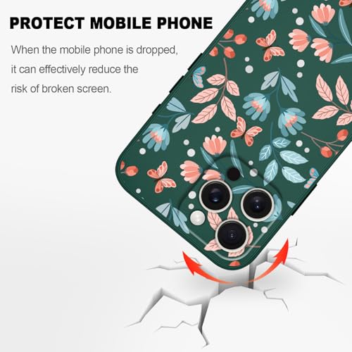 Coque iPhone 16 Pro Max silicone vert feuille ultra fine avec doublure microfibre douce