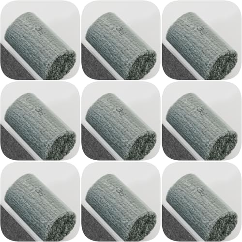Image of Yglnden 10 Bundles Latch Hook Kit Colorful Yarn Bundles Cut Rug DIY Latch Hook Yarn for Handmake Craft Sewing Knitting for Adults (10 Bundles# Cyan)