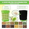 4-Tier Seed Sprouting Kit with Drain Holes and Drain Tray, Upgrade Stackable Microgreens Fresh Organic Bean Seed Sprouter Tray Ripple Soil-Free Sprouter Tray for Beans Alfalfa Seeds #5