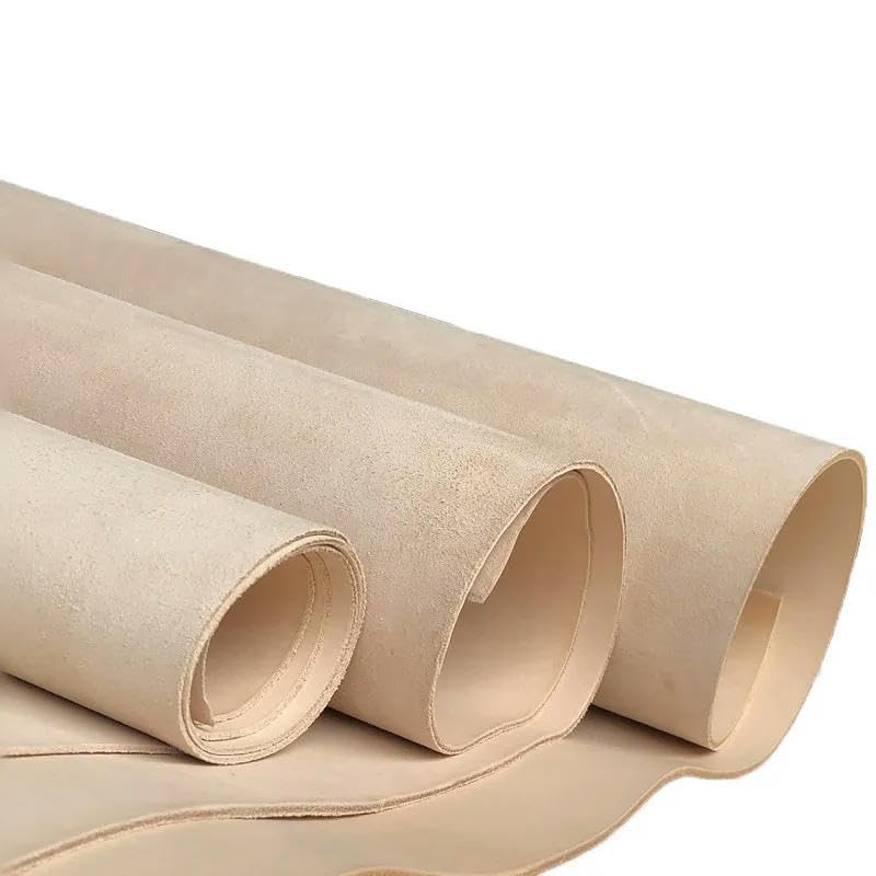 ROCILA 1.0mm 2.0mm 3.0mm 4.0mm Genuine Leather Fabric Vintage Cowhide Vegetable Tanned Leather Crafts Real CowHide
