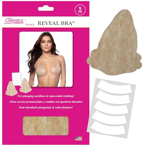 Image of Braza Reveal Disposable Adhesive Bra, 3 Pair,Beige,One Size
