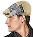Men Cabbie Flat Hat Stylish Classic Newsboy Cap Warm Adjustable Cotton Ivy Hat Fashion Driving Beret Cap for Winter Fall Spring
