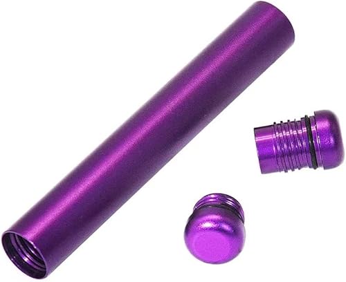 Miniatura 3 de Soporte de tubo de almacenamiento de 2 piezas, caja de almacenamiento impermeable de viaje, contenedor de tubo de metal para guardar en el bolso de