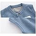 Newborn Baby Knit Cardigan Sweaters Vest Boys Girls Cute Bear Sleeveless Outwear Thick Waistcoat (Blue, 6-12 Months)