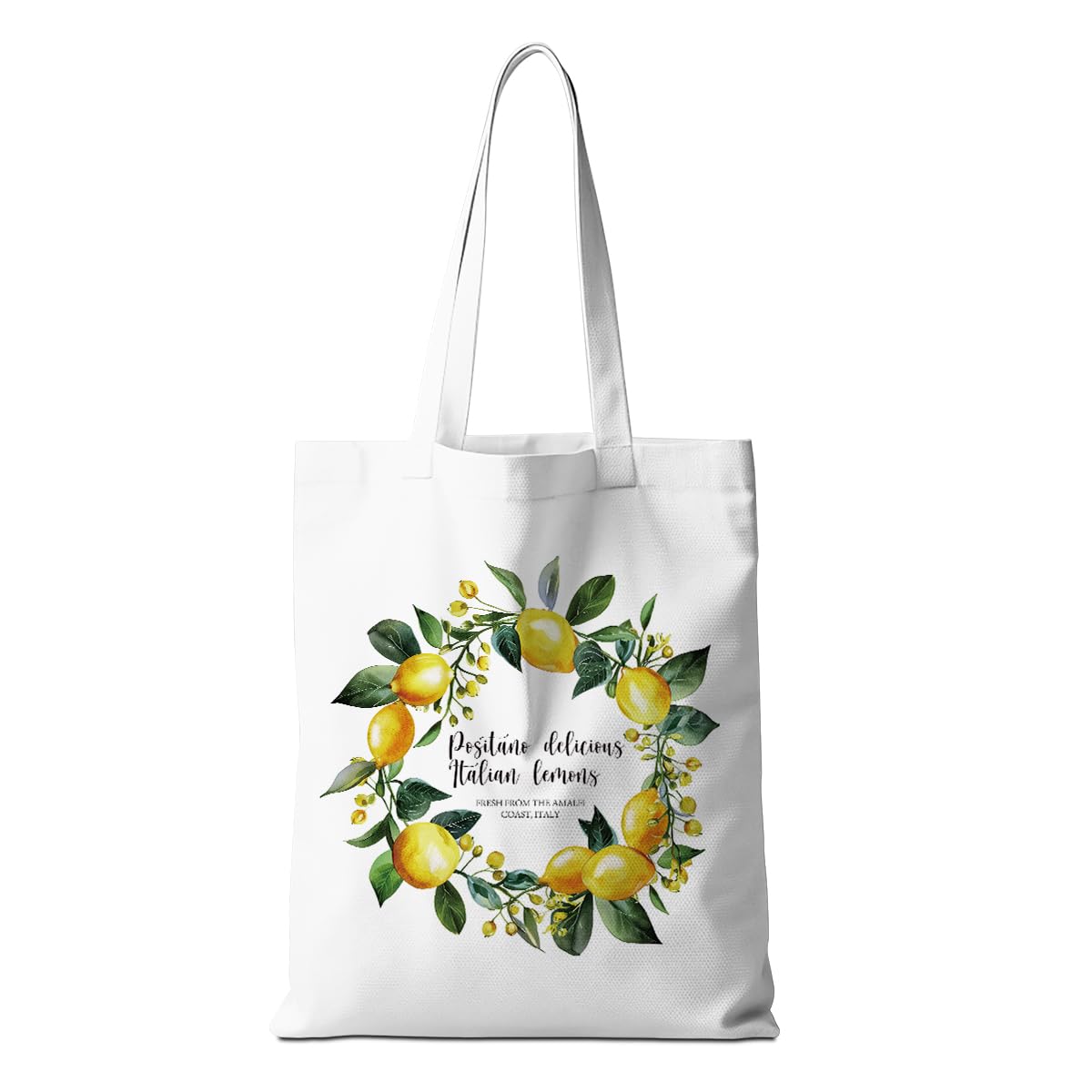 AOZHUO Lemon Tote Bag - Italy Travel Weekender Bag - Raccoon Gifts - Lemon Lovers Gifts for Shopping & Vacation