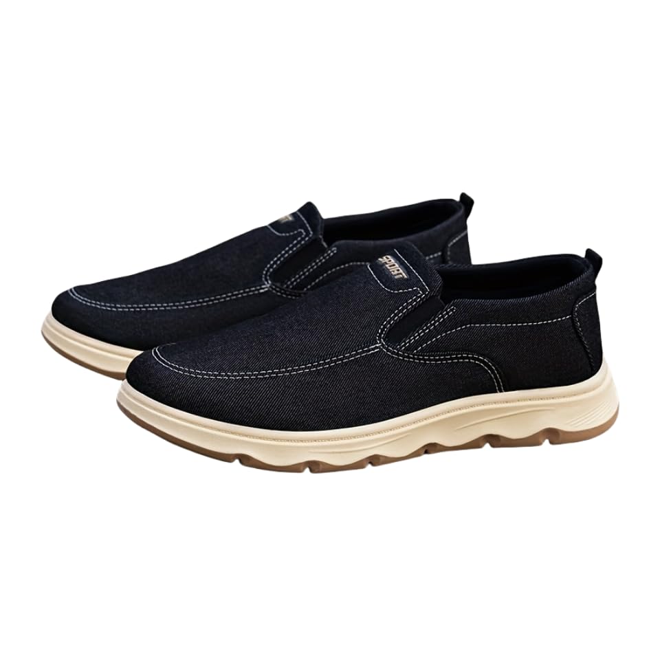 Men's Fashion Slip-On Sneakers, All-Season Casual Sports Shoes Men‘s Loafersfor Daily & Outdoor