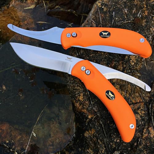 Watchman W22281019 Wf228 Double Blade Folding Hunting Knife Two Blades In One,Butcher Knife cover