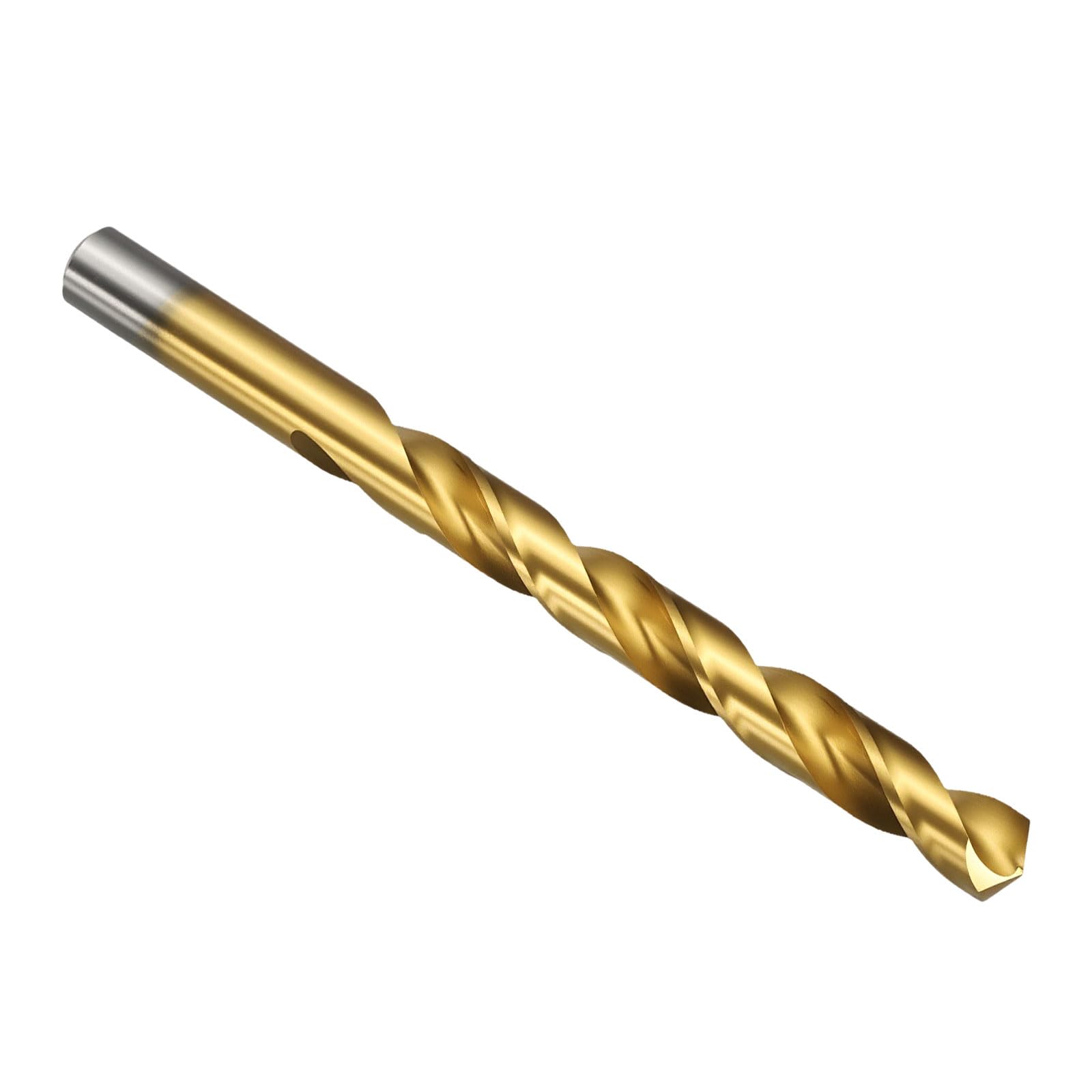 PATIKIL 1/2" Drill Bit, M42 8% Cobalt High-Speed Steel Jobber Straight Shank 135° Titanium Nitride (TiN) Coated for Hard Metal Stainless Steel - 1 Pack — image 1