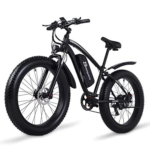 Shengmilo Electric Bike,MX02S Electric Bikes For Adults 26 * 4.0 Fat Tire ebike, 17Ah Battery,Shimano 7 Speed E Bikes… - Image 4