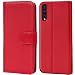 Produktbild Conie Handyhülle für Samsung Galaxy A70 Hülle, Premium PU Leder Flip Case Booklet Cover Weiches Innenfutter für Galaxy A70 Tasche, Rot