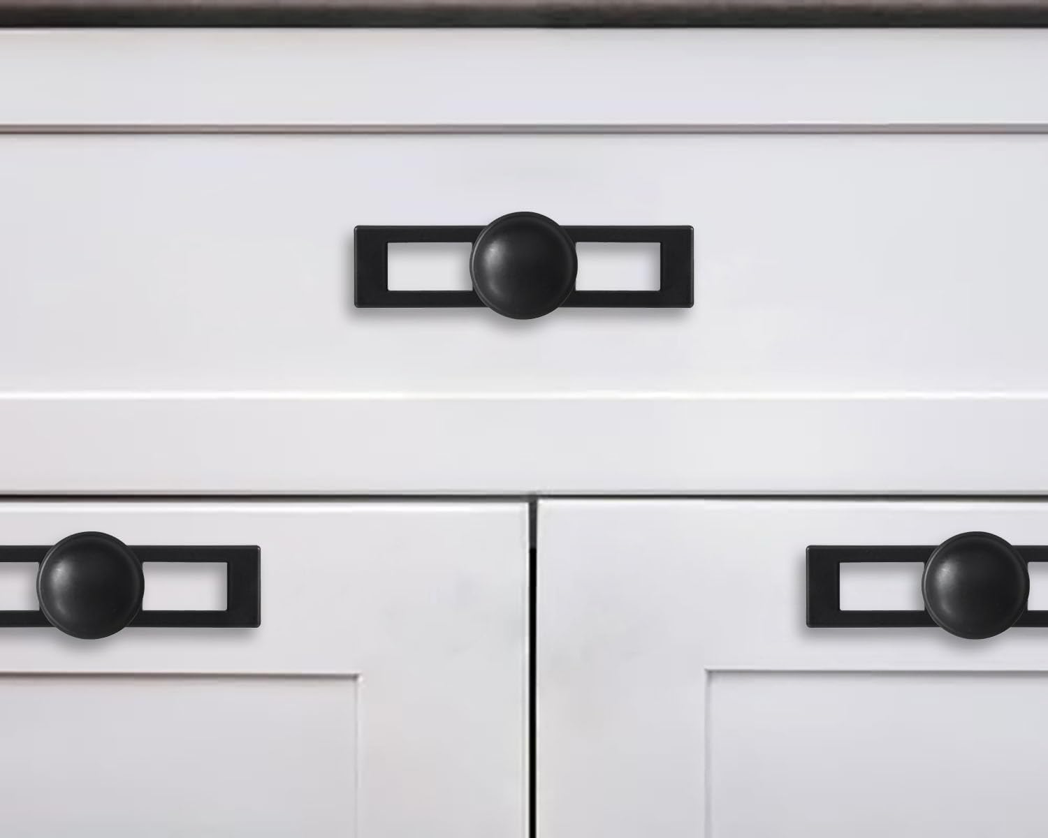 Round Matte Black Cabinet Knob - 270BP, 1-1/4 in (32 mm) — KHTUMEWARE