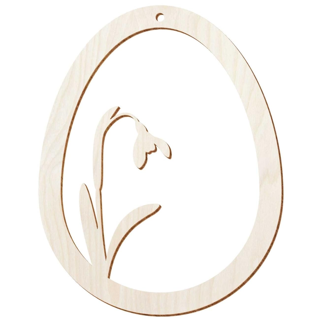 V1 - Uova di Pasqua con motivo in legno di betulla naturale, decorazione per Pasqua, motivo uovo di Pasqua 1, altezza (dimensione): 47 cm di altezza