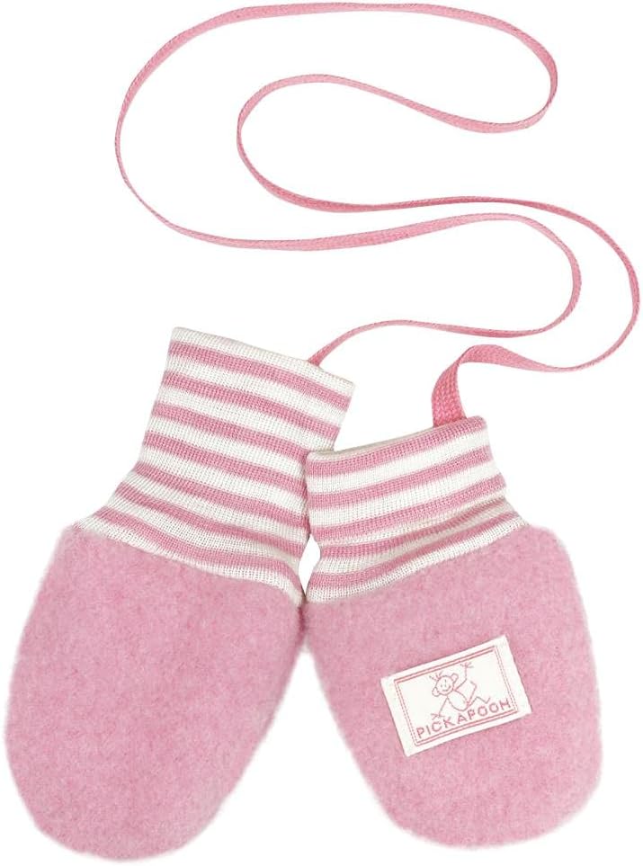 PICKAPOOH Mittens 100% MERINO wool Baby Children fleece gloves arm warmer winter