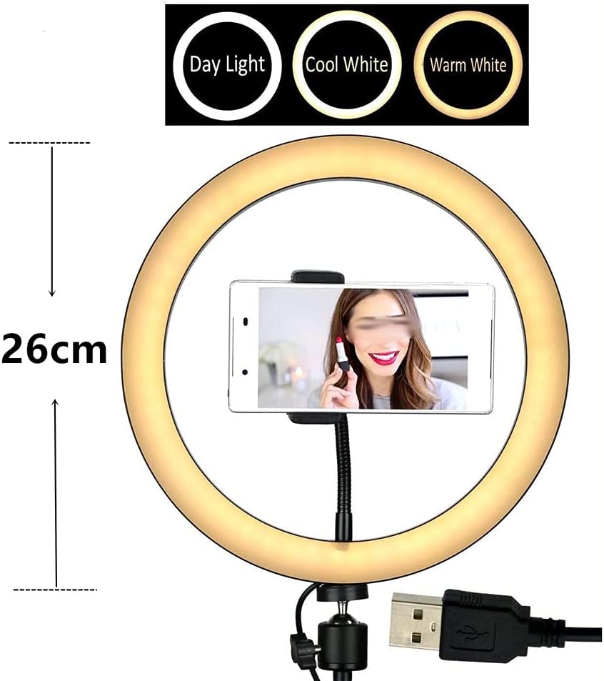Light with Tripod Lamp LED Light for Selfie Photography 130cm Tripod for Phone Holder Photography Lighting Kit
