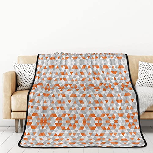 Couverture imprimée triangles flanelle super douce 152x203cm - 2