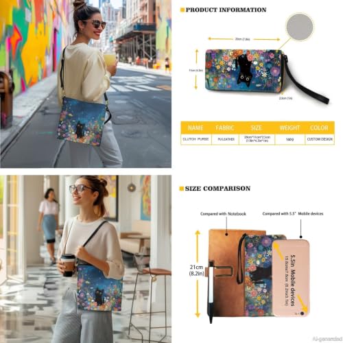 Bolso cruzado tipo cubo con billetera para mujer miniatura 2