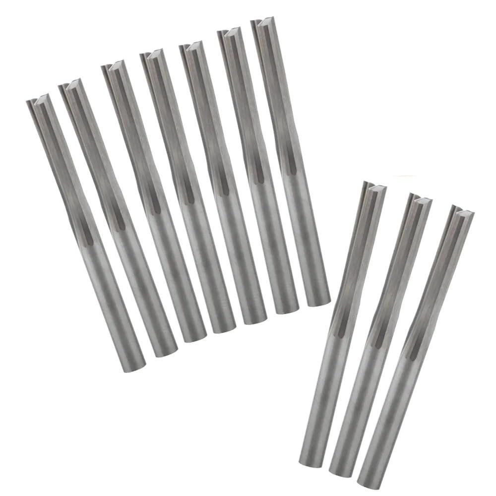 10 Pz 3.175/4/5/6/8mm Due Flauti Slot Dritto Fresa CNC 2F Fresa Strumenti Router di Legno Bit (Size : 6.0x15x50L)