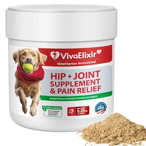 Dog Hip and Joint Supplement - Dog Pain Relief Anti Inflammatory with Glucosamine, Chondroitin, MSM,