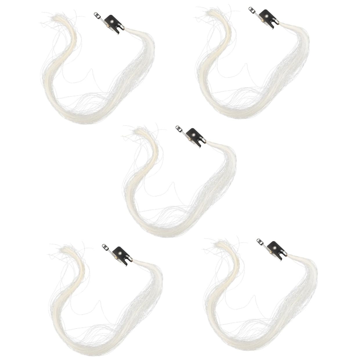 Abaodam 5pezzi Corda Per Da Violino Pelo Cavallo Naturale Accessorio Professionale Per Sostituzione Suono e Espressivo Facile Da Installare e Duraturo