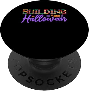 Building Halloween Brick Builder Brick Or Treat Kids Block PopSockets Adhesive PopGrip