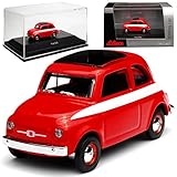 Das Fahrzeug ist ca 4 cm lang Schuco FIAT 500 Klassik Rot Ur Modell ab 1957 H0 1/87 Modell Auto mit individiuellem Wunschkennzeichen