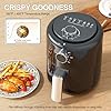 Compact Air Fryer Small 2QT, 4-in-1 Small Mini Airfryer, Bake, Roast, Reheat, 98% Less Oil, Adjustable Temperature Control w/ 60min Timer, Quiet, Nonstick & Dishwasher Safe Basket, BPA-Free, Black