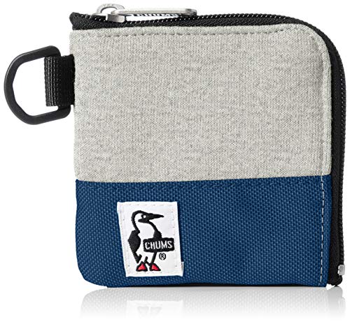 [チャムス] 旅行用財布 Square Coin Case Sweat Nylon H-Gray/Basic Navy