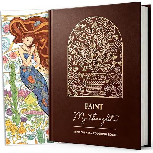 Livre de coloriage adulte grand format pour vos séances du soir de pleine conscience à la maison