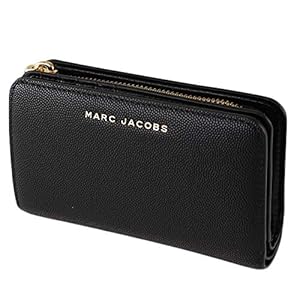 Marc Jacobs M0016990 Black Saffiano Leather With Gold Hardware Medium Women’s Bifold Wallet