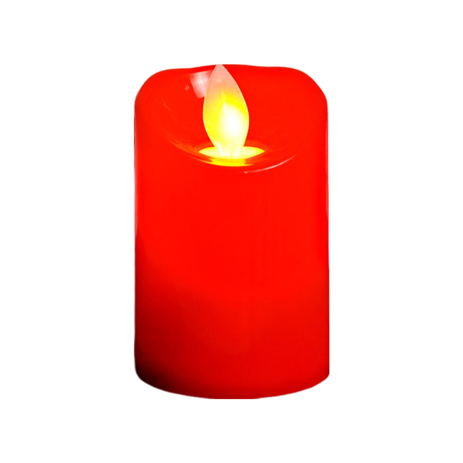 Velas de llama móvil roja, velas LED rojas, velas rojas sin llama, velas LED operadas, velas falsas, velas LED, decoración de mesa para decoración del hogar