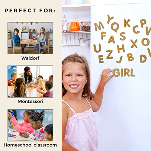 Leaping Learning Wooden Letters Small Alphabet Magnets For Kids Supplies, Learning Must-Haves For Home/Classroom Use, Magnets For Refrigerator & School Board, Toys For Kids 3+ #TOP3