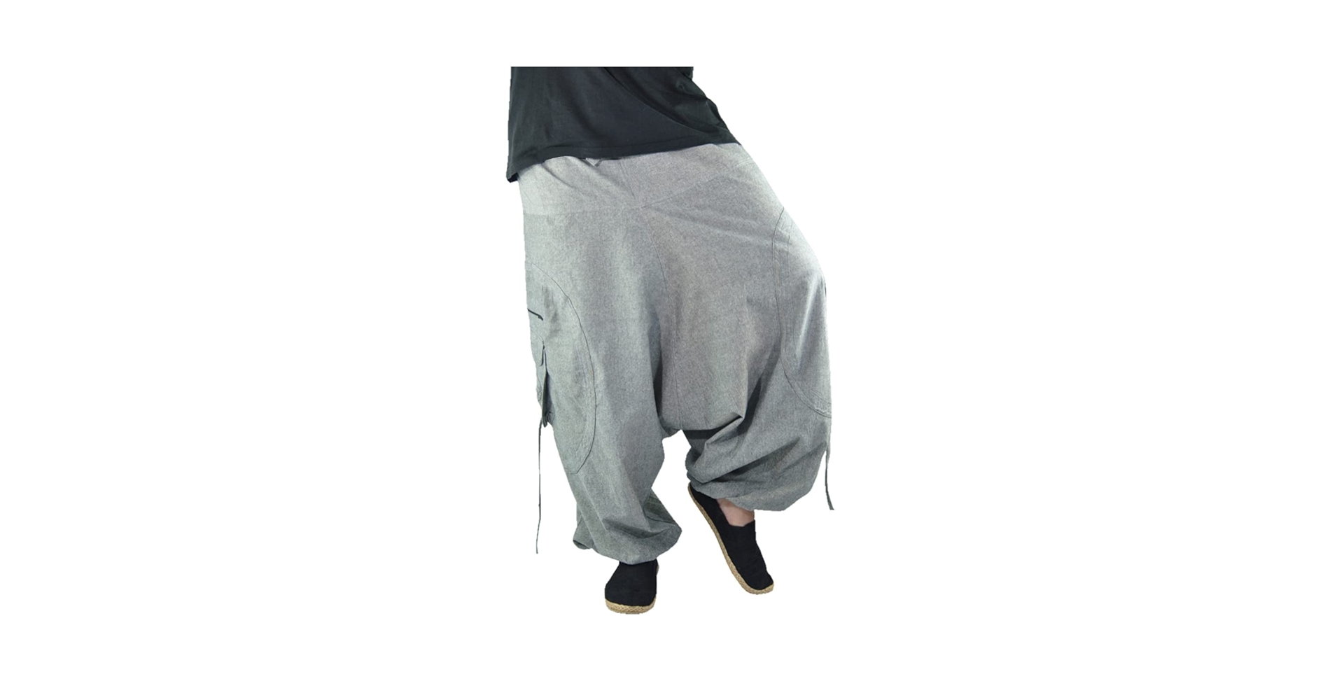 virblatt - Harem Pants Men | Cotton | Rave Drop Crotch Pants