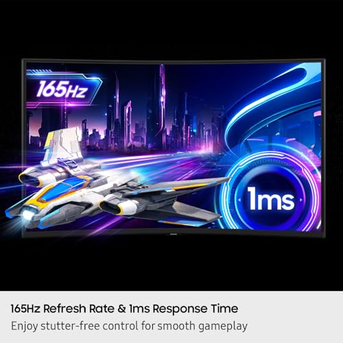 Image of Samsung 37 inch Odyssey G7 (G75F) 4K UHD Resolution, 165Hz, Curved Gaming Monitor, 1ms Response Time (GtG), VESA DisplayHDR 600, AMD FreeSync Premium Pro, LS37FG75DENXZA, 2025