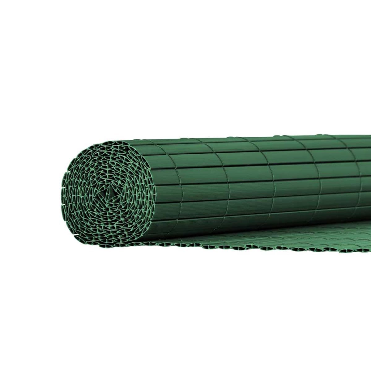Canisse PVC occultant double face 1,5x3m vert - Kit complet avec fixation
