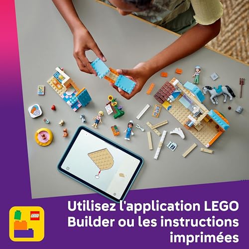 LEGO Friends La Clinique Vétérinaire pour Chevaux et Animaux de Compagnie - Jeu avec Figurines d'animaux : Cheval, Chat & Chiens - Mini-Poupées & Accessoires - Cadeau d'anniversaire Fille 7 Ans 42651