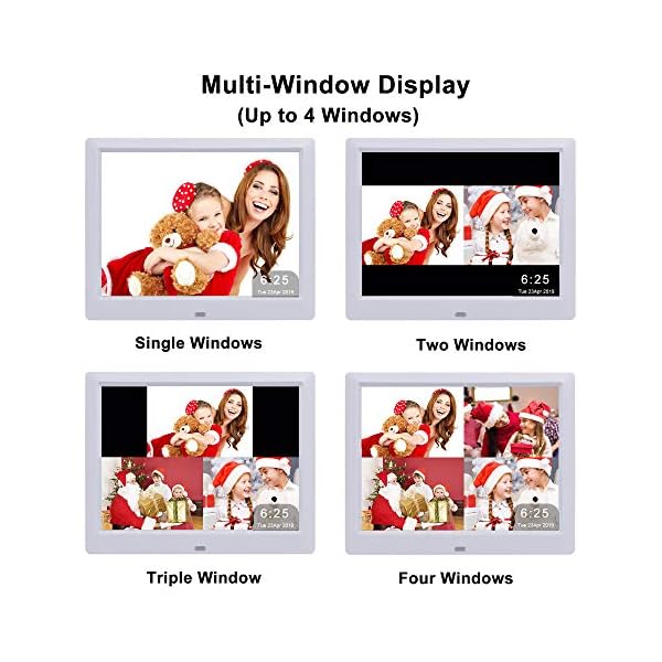9-Zoll-Fernbedienung Digitaler Bilderrahmen Foto-Videoplayer / 4 Windows Display Elektronischer Bilderrahmen Unterstützt… – Bild 4