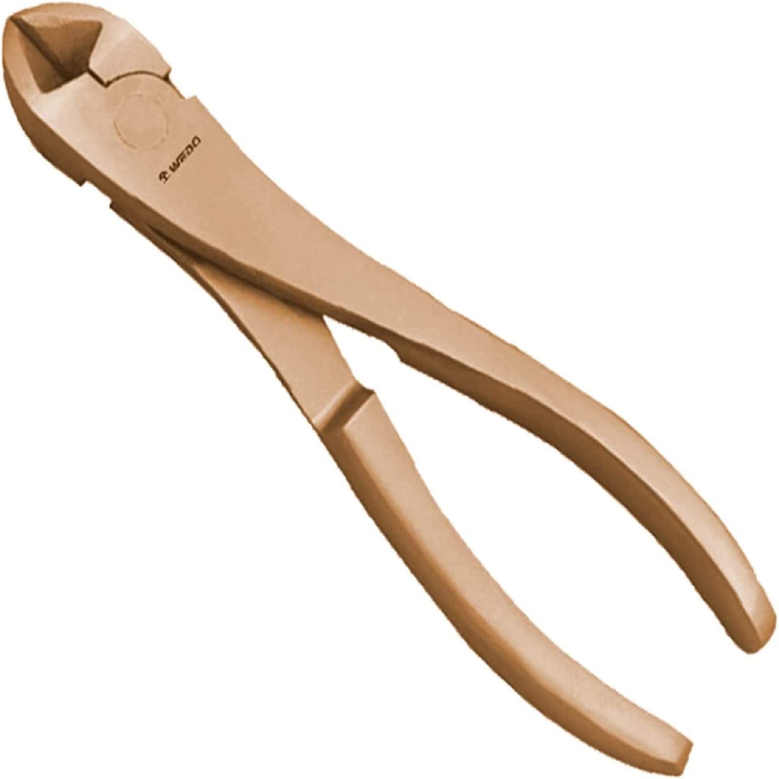 WEDO Alicates de corte diagonal, alicates de corte lateral, cortador lateral, longitud de 190 mm, longitud de 8 pulgadas, cobre berilio, no brillante, no magnético, estándar DIN, certificado BAM y FM