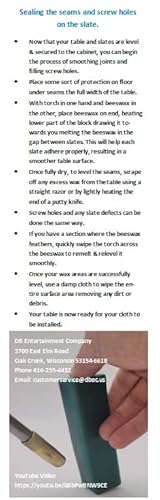 Db Entertainment Company Blue Beeswax For Billiard Pool Table Slate Seams And Screw Holes #TOP4