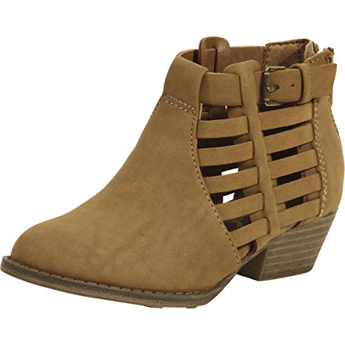 MIA Kids Little Girl's Cathie Taupe Cutout Ankle Boots Shoes Sz: