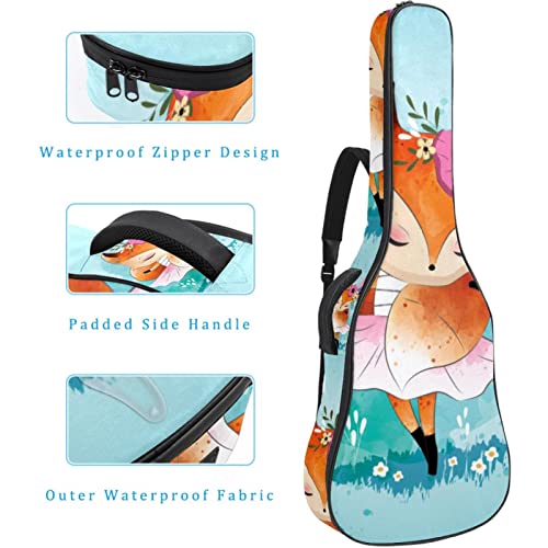 Housse étanche pour guitare acoustique avec double bandoulière et poche pour chats, Multicolore 10., 42.9×16.9×4.7 in… - Les Beatles, Paul McCartney, John Lennon, RIngo Starr, George Harrison Housse étanche pour guitare acoustique avec double bandoulière et poche pour chats, Multicolore 10., 42.9x16.9x4.7 in… – Image 5