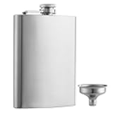 Solid Flasks Stainless Steel Flask & Funnel Set, 8 oz
