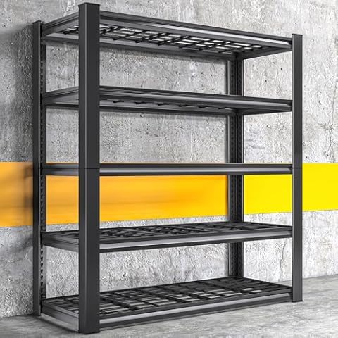 REIBII Heavy Duty Garage Shelving 2000LBS Capacity Cover